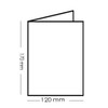 Paper24 25 Blank Folding Cards with Envelopes 120 x 170