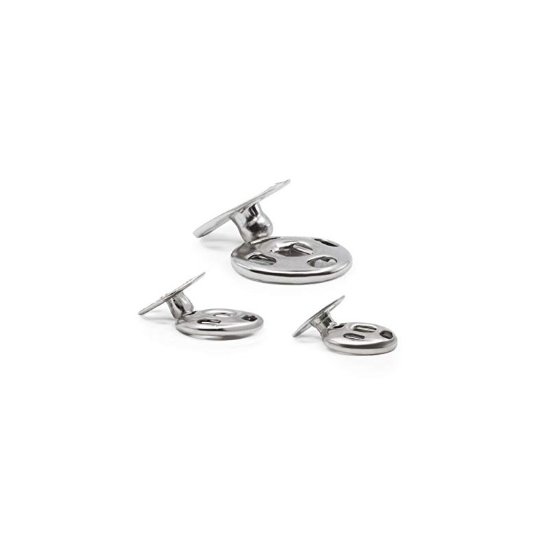 Dritz 81-65 Sew-On Snaps, Size 1/0, 2/0 & 4/0, Nickel-Plated
