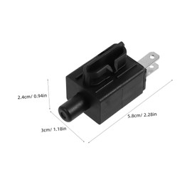 BESPORTBLE Lawn Mower Seat Switch Switches Remote Control Lawn Mower Kit The Switch Ignition Switch Suspension Seat for Zero Turn Mower Lawn Mower Accessories for Men Rc Lawn Mower Black Abs