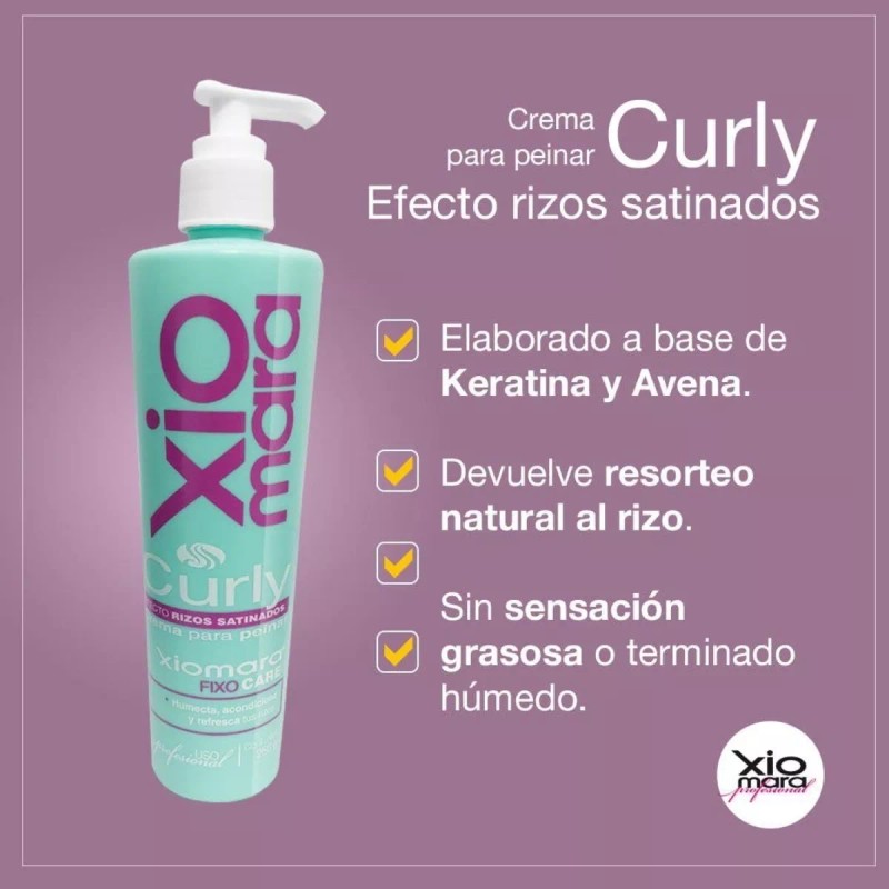 Xiomara 3 Crema Curly Para Chinos Rizos Satinados 250g