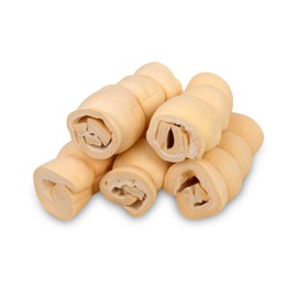 Premium Beef Cheek Rolls for Dogs 5-7" - (5-Pack) Long Lasting, Safe & Natural Rawhide Alternative Chews, Ideal for Large Dogs & Aggressive Chewers, Supports Dental Health & Digestion