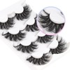 Losha 25mm Lashes Big Fluffy False Eyelashes 3D Dramatic Long