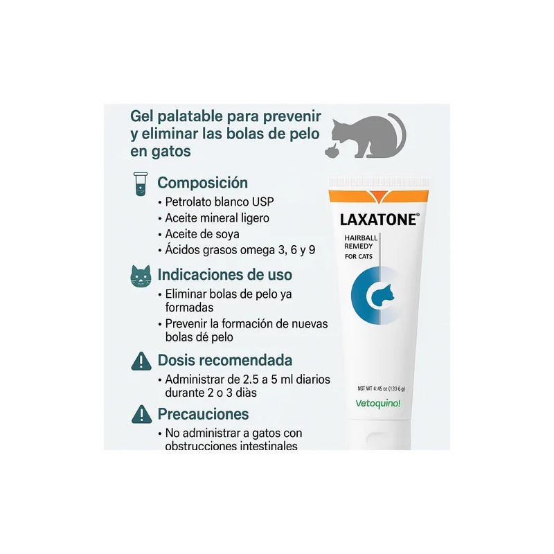Laxatone Vetoquinol Laxante Para Gato Bolas De Pelo Maple