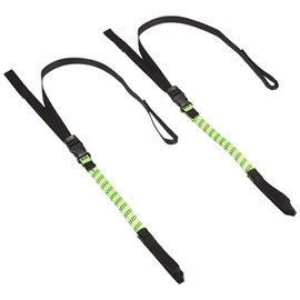 ROK straps ROK00334 Commuter Stretch Strap, Green, Reflective, Pack of 2