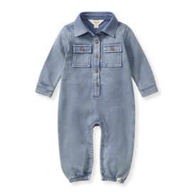 Burt's Bees Baby Baby Boys 100% Organic Cotton Button Down Jumpsuit