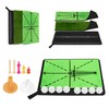 NEWCARE Golf Hitting Mat with Curved Ball Tray, 3-in-1 Golf