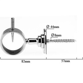Kanirope® Rope Carrier Shiny Brass for Diameter 38 mm - 40 mm Handrail Ropes Barrier Ropes Stair Ropes