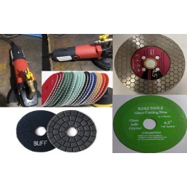 Roxx Tools Wet Polisher diamond double-sided grinding cut disc marble ceramioc glass stone