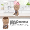 Funny Face Planter Pot Girl Head Planter Innovative Decorate Resin