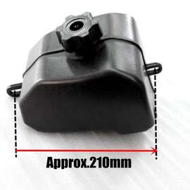 TDR Fuel Tank for 4 Stroke ATV Quad Bike Compatible with 50cc 70cc 90cc 110cc 125cc Farm Quad Dirt Bike Buggy Go Kart
