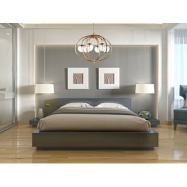 Craftmade 45551-SB Piltz Orb Semi Flush Mount Ceiling Lighting, 1-Light 40 Watt (15"Dia x 13"H), Satin Brass