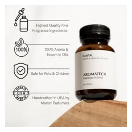 AromaTech AromaTech Palo Santo & Amber for Aroma Oil Scent Diffusers - 120 Milliliter