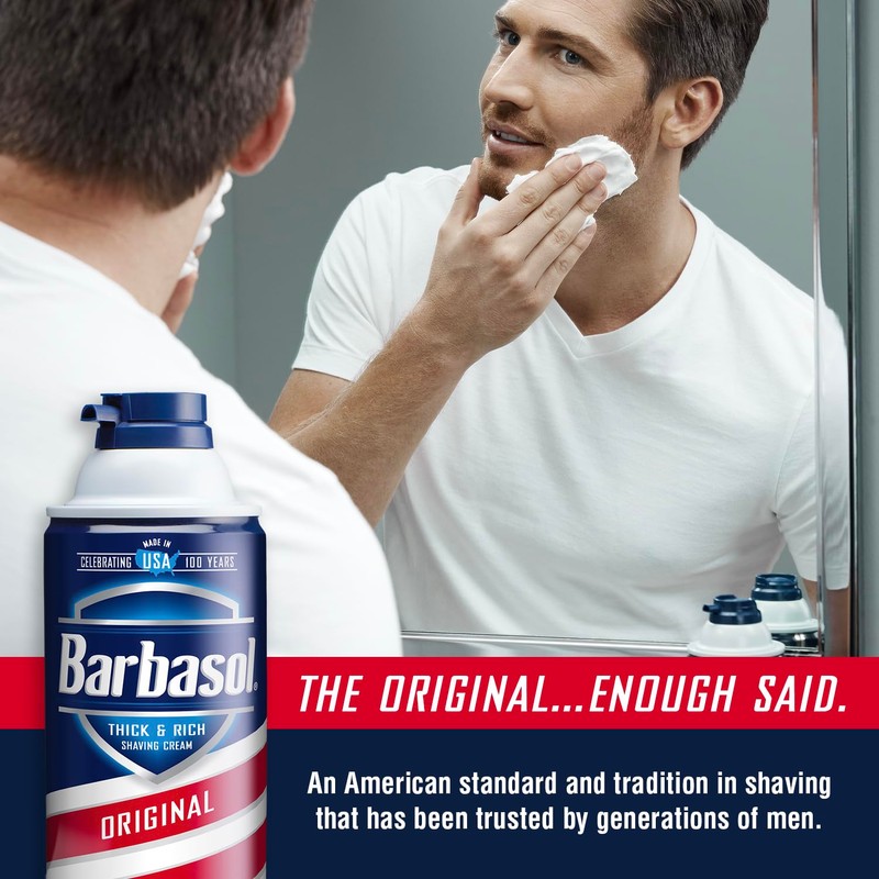 Barbasol Original Thick & Rich Shaving Cream | Shaving Foam