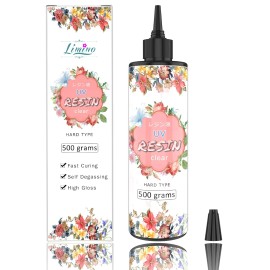 Limino UV Resin 500G - Crystal Clear Improved Ultraviolet Curing Epoxy Resin for DIY Je - 1,000 Grams ($0.06 / G)