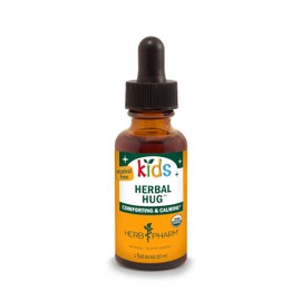 Herb Pharm Certified Organic Alcohol-Free Kids Herbal Hug Liquid Herbal Glycerite Formula, 1 Oz