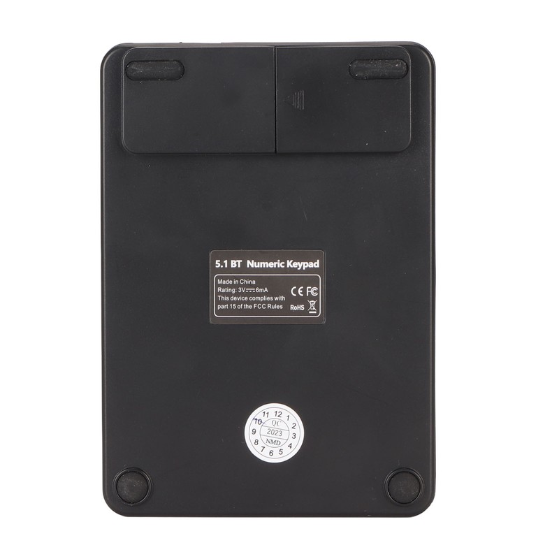 Bluetooth 5.1 Numeric Keypad 19 Keys Ergonomic Number Pads Battery