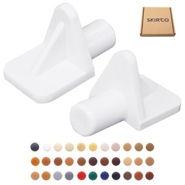 SKIR'CO (Pack of 200) Shelf Support Brackets 5mm Plastic Shelf Support Pins Shelf Brackets (200, White (S1)