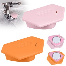 HOTUT Magnetic Seam Guide for Sewing Machine, Pack of 2 Polygonal Magnetic Seam Guide Removable with Scale, Sewing Accessories for Sewing Machine, Magnetic Seam Guide for Precise Sewing and Hemming