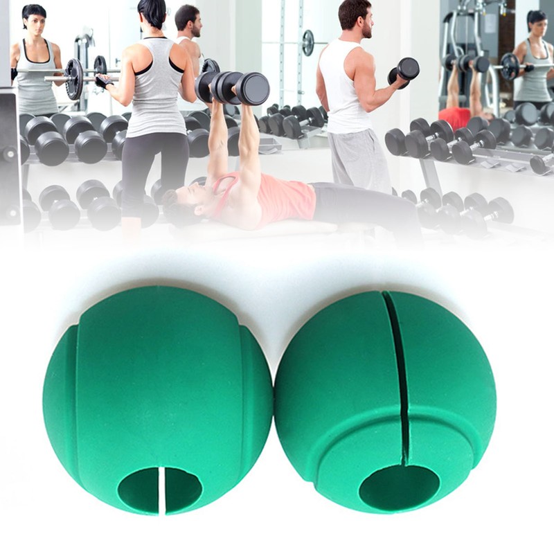 2pcs Dumbbell Grips Thick Silicone Barbell Grips Weight Bar Grips