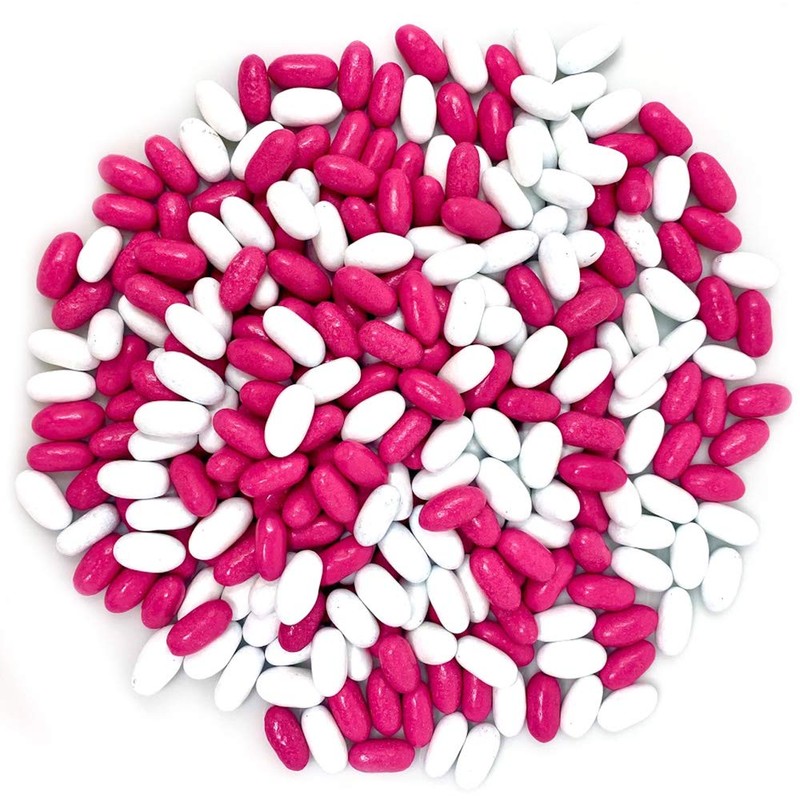 SweetGourmet Licorice Pastels, Pink and White Candy Coated Licorice Bites