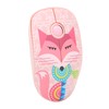 2.4GHz Wireless Mouse Cute Cartoon Pink Fox Pattern Laptop Silent