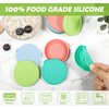 Kamehame Oui Yogurt Jar Lids, 12 Pack Silicone Colorful Cover