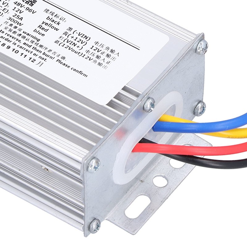 Tyenaza DC DC Converter 48V-96V to 12V 25A 300W Voltage