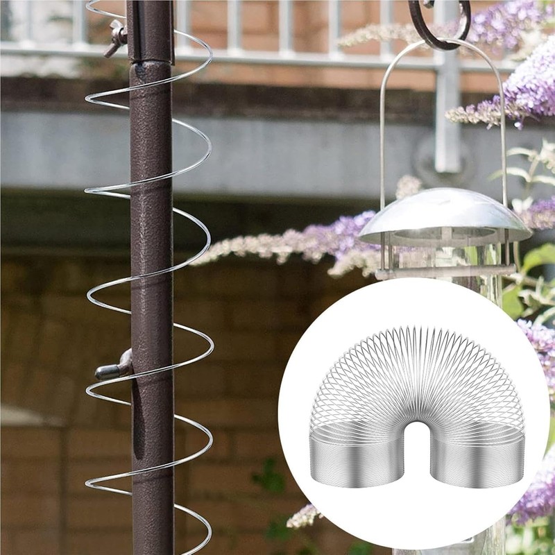 Squirrel Baffle Metal Spring, Squirrel Baffles for Bird Feeders, Squirrel