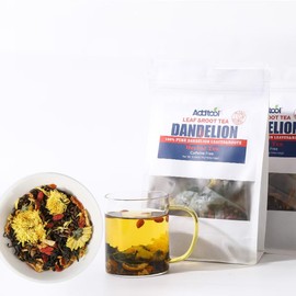 Addtool Dandelion Goji Chrysanthemum Tea with Natural Blend of 7 Herbs Caffeine Free，Include Cassia Seed, Licorice, Orange Peel, Gardenia,Support Liver and Kidney Health ,Detox , Kidney Tea(1Box,15 Bags )
