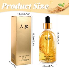 Ginseng-Serum, 2 Stück Ginseng Anti Wrinkle Serum, Ginseng Polypeptide Anti-Ageing Essence, Ginseng Essence, Ginseng Serum, Anti-Falten-Ginseng-Serum Gesichtspflege für Alle Hauttypen