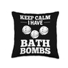 Bath Bombs Making Bathing Bomb Bubble Lavender Throw Pillow