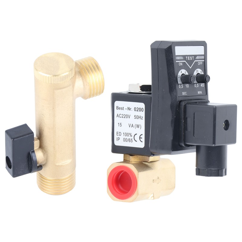 Electronic Drain Valve with Timer Tank Drainage Electric Solenoid Valve