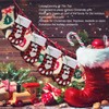 Christmas Stocking Dog Paw Shape Plaid Decorative Gift Bag Christmas