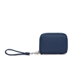 YONBEN Womens Makeup Bag Wristband Bag Nylon Pouch Lightweight Ideal For Travel And Everyday Use (Nylon/Navy Blue)