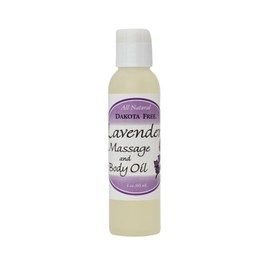 Dakota Free Lavender Massage and Body Oil 4 oz