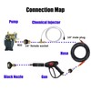 M MINGLE Adjustable Chemical Injector Kit for Pressure Washer, Soap