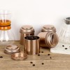 JUXYES Pack of 6 Tea Tins Canister with Airtight Double