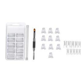 Outanaya Professional Nail Tips Clips Nail Extension Kit Powder Tips Manicure Set for Women