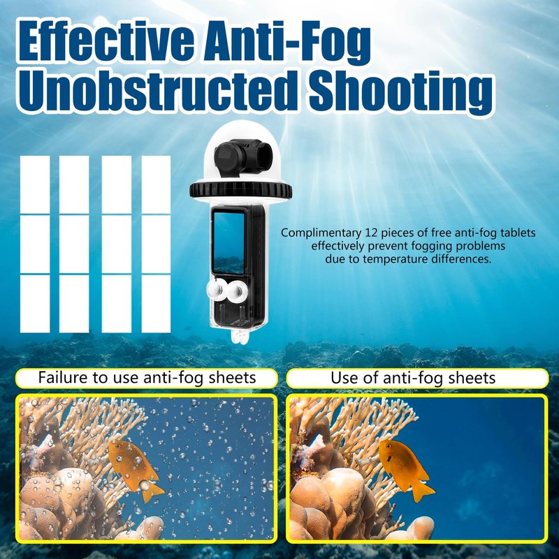 Osmo Pocket 3 40M/131FT Underwater Diving Case Protective Case Compatible