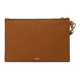 Fossil Women's Gift Wristlet, Saddle.