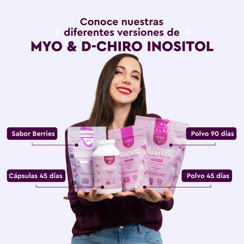 Vitatú | Myo Inositol & D-chiro Inositol Sabor Berries Frutos