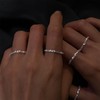 Picuzzy Stackable Y2K 925 Sterling Silver Rings Set for Women