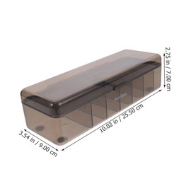 Alipis 2Pcs Cable Management Box with Lid Multi Electronics Organizer for Chargers Cords and Accessories Plastic Cord Organizer Case for Home and Office Use