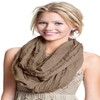 CJ Apparel Mink Beige Mobius Infinity Scarf Snood Cowl Circular