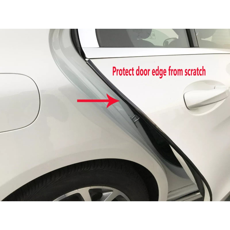 MyFrameAccessory 4PCS BLACK Door Edge Scratch Protector Guard Trim Molding