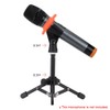 summina Mini Mic Stand Mini Foldable Desktop Tabletop Tripod Microphone
