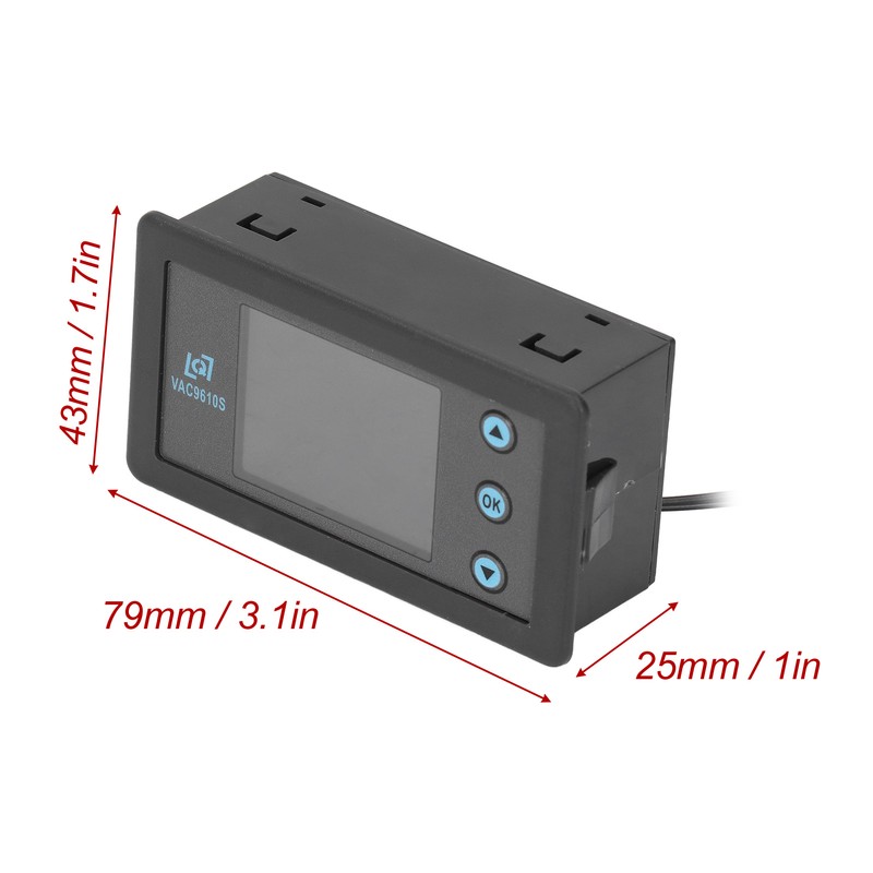Coulombmeter LCD Digital Display Current Test Capacity Power Detector Volt