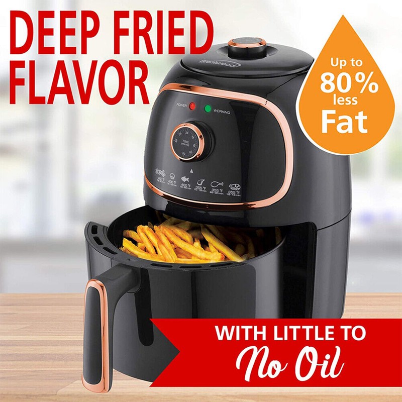 Brentwood Appliances AF-202BKC 2 Quart Small Air Fryer Copper with