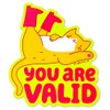 Self Love Cat Sticker "You Are Valid"