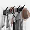 WUIVIUT Large Wall 4 Hooks Hanging for Clothes Heavy Duty